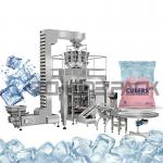 Vertical Ice Cube Roll Film Back Sealed Bag Four-Side Sealed Bag Packaging Machine for sale