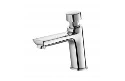 China Chrome Plating Self Closing Metering Faucets Self Closing Sink Taps Erosion Resistant supplier