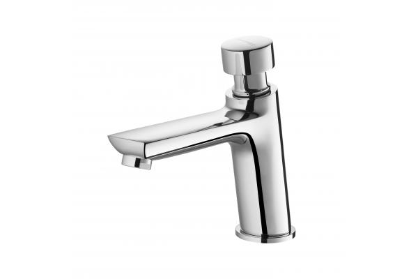 Chrome Plating Self Closing Metering Faucets Self Closing Sink Taps Erosion Resistant