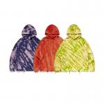 Unisex Plain Tie Dy 100% Cotton Oversized Drop Shoulder Hoodie for sale