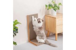 China OEM L Shape Cat Scratcher Detachable Vertical Cardboard Cat Scratcher supplier