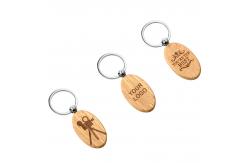 China Personalized Wooden Keychains With Name Customized Round Sublimation Keyring supplier
