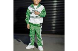 China Customized Kids Joggers Set Boys Cropped Hoodies Windbreaker Half Zipper OEM Service supplier