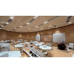 Gallary Hall Wooden Wall Micro Perforated Acoustic Panel Board 2mm OEM for sale