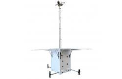 China Solar Powered Mobile Surveillance Unit With 6m Mast For Parking Lot Event supplier