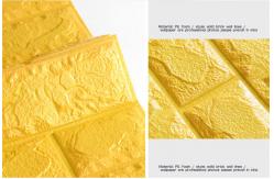 China Anti static 770*700mm 3d brick wall foam stickers / pe foam wall panels supplier