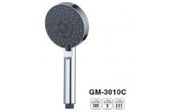 China Titanium Brushed Brass Hand Shower Spray Thumb Tab Chrome Hand Held Shower Head supplier