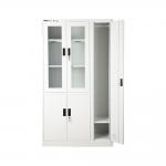 Modern Office Furniture Glass Door Filing Cabinet Powder Painting for sale
