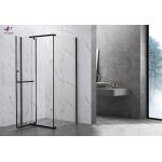 6mm Tempered Glass With Modern Black Alum Shower Enclosure Sleek Durable