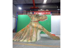 China Animatronic Realistic Dinosaur Slide For Dino World / Amusement Park supplier