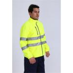 100% Polyester Microfleece Hi Vis Fleece Jacket , 360gsm Cold Weather Work Jacket for sale