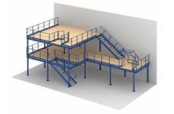 China Steel Structure Platform Storage Systems Office Mezzanine Floors supplier