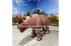 China Animatronic Animals Simulation Rhino For Amusement Park Decoration supplier