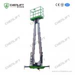 10m Aerial Work Platform Double Mast Vertical Lift With Extension Platform for sale