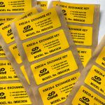 Text Image Adhesive Printing Label Stickers , Waterproof Private Label Stickers for sale