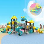 Environmentally Friendly Playground Slide Outdoor Kids Plastic Heavy Duty Playground Slide for sale