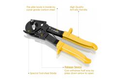 China Ergonomic Practical Electrical Ratchet Cutters , Heavy Duty Cable Cutter 240mm supplier