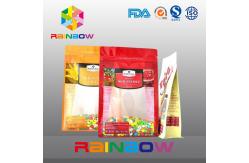 China Custom Printed Eight Side Sealed Snack Bag Packaging With Zipper And Window supplier