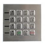 Washable Metal Mechanical Keyboard 16 Keys IP67 With Excellent Tactile Feeling for sale