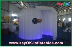 China Advertising Booth Displays Pink Inflatable Lighting / Weeding Inflatable Booths With LOGO supplier