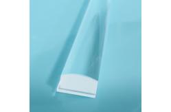 China Precision Grinding Optical Quartz Glass Side Light Lower Lens 326×16×10mm supplier