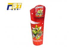 China Easy Assembled Newspaper Dump Bins Moisture Resistant Customized Logo Print supplier