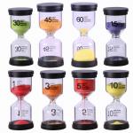 Plastic Small Hourglass 1 3 5 10 15 30 45 60 Min Sand Timer SGS Certificated for sale