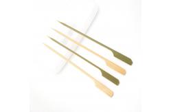 China 15cm bulk Green Bamboo Paddle Picks Sticks For Food supplier