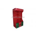 Cardboard Half Size Pallet Display Stands Red Cardboard Greeting Card Display Stand for sale