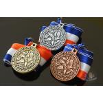 Round Custom Design UIL Metal Award Medals Blank Medallion With 3D Effect