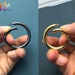 25MM 35MM 42MM Alloy Spring Clasp Key Ring DIY Metal Charms