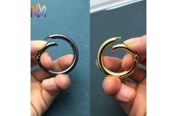 China 25MM 35MM 42MM Alloy Spring Clasp Key Ring DIY Metal Charms supplier