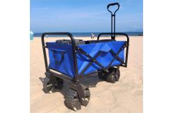China PP Wheel Retractable Collapsible Folding Wagon Garden Transporting Cart supplier