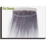 Purple Grey Human Hair Lace Frontal Straight Pre - Plucked Lace No Chemical for sale