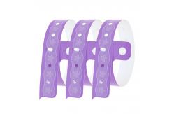 China Elastic PVC Wrist Band , Customized Soft Printed Vinyl Wristbands supplier