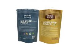 China Kraft Brown Paper Snack Bag Packaging Stand Up Pouch Flat Bottom With Zipper supplier