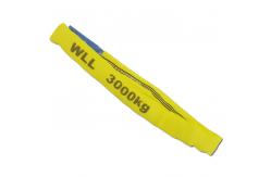 China Flexible Yellow Polyester Endless Round Sling 3000Kg For Port Loading supplier