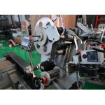 Automatic bottle labeling machine PLC control with code printing, sticker apply