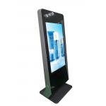 Hotel Lobby Information Display Kiosk , Aluminum Frame Interactive Multimedia Kiosk