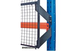 China Assembled Pallet Rack Back Guard , Square Tube Framed Wire Mesh Panels supplier
