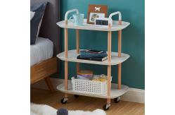 China 3 Tier kitchen plastic Household Multifunctional office storage rack cart supplier