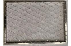 China 0.5-30meter Fall Prevention Balustrade Cable Mesh With Frame 2.0mm Wire supplier