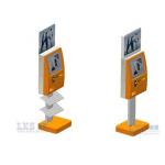 Vandal-Proof Dual Screen Kiosk With SAW Touchscreen Use For Government Halls for sale