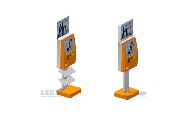 Vandal-Proof Dual Screen Kiosk With SAW Touchscreen Use For Government Halls