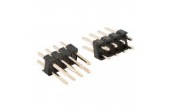 China 3.0mm Pitch Double Row Pin Header, 0.64mm Square Pin supplier
