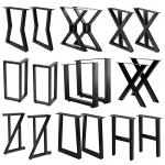 Iron Table Leg Bracket Metal Dining Table Legs Office Desk Supports Tea Table Bases DIY Iron Coffee Table Legs for sale