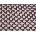 Bronze Color Metal Coil Drapery , Hanging Wire Mesh Room Dividers For Ceiling for sale
