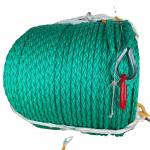 8 Strand Braided 1000m Length PP Combination Rope With Steel Wire For Deep Sea for sale