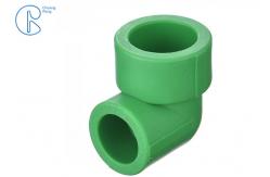China Green Water Supply PN25 PPR Reducing Bend With Socket Welding Way supplier