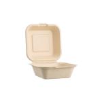 Compostable disposable eco-friendly clam shell burger customized disposable food packaging takeaway box